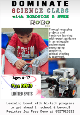 RoboClub-Dominate Science Class for kids