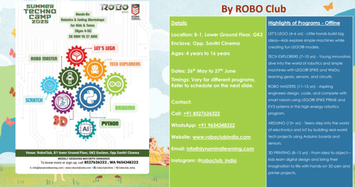 RoboClub-Summer Techno Camp