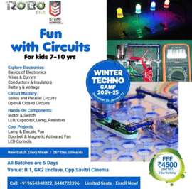 RoboClub-Winter Techno Camp Fun with Circuits