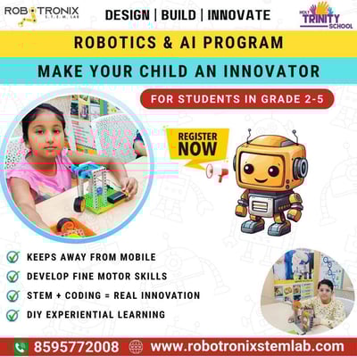 Robotronix Stem Lab and Holy Trinity School-Robotics & AI Program