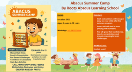Roots Abacus Learning School-Abacus Summer Camp