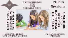 S Creative Touch-Handwriting Classes