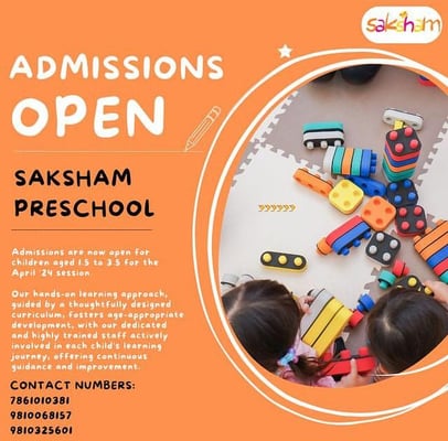 saksham preschool-Admissions Open