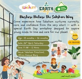 Saksham Pre-school: Nurture Nature Workshop