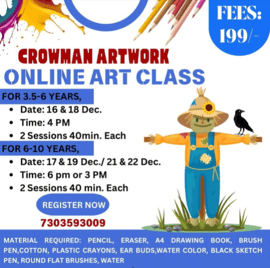 Saraswatei Learnings-Art Class (Crowman Artwork)