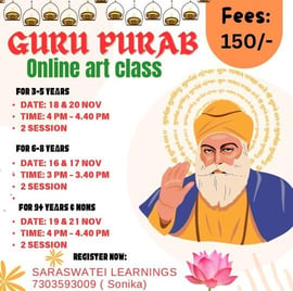 Saraswatei Learnings-Art Class (Guru Purab)