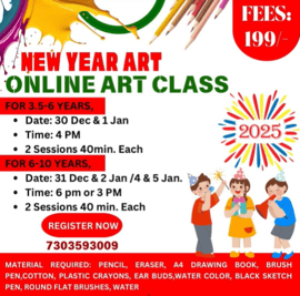 Saraswatei Learnings-Art Class (New Year Art)