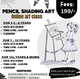 Saraswatei Learnings-Art Class (Pencil Shading Art)