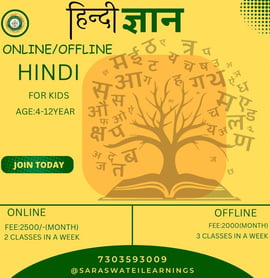 Saraswatei Learnings-Hindi Classes for Kids