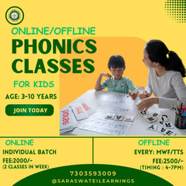 Saraswatei Learnings-Phonics Classes for kids