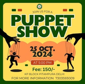 Saraswatei Learnings-Puppet show