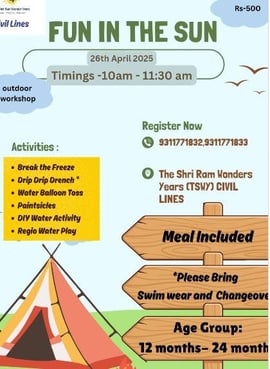 The Shri Ram Wonder Years: Outdoor Water Workshop