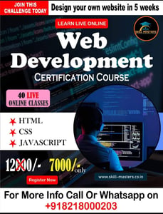 Skill Masters Institute of Professional Courses-Web Development certification course