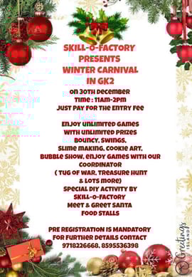 skill o factory- winter carnival
