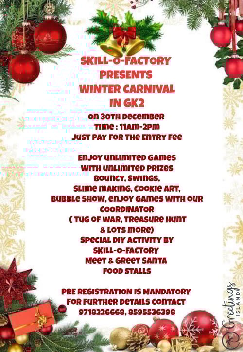 skill o factory- winter carnival