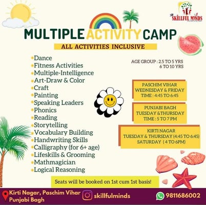 Skillful minds-multiple activities camp