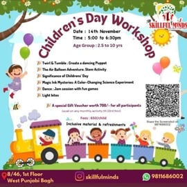 Skillful minds-Childrens day workshop for kids
