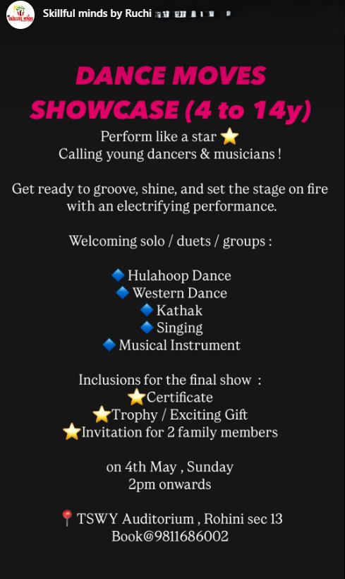 Skillful minds-Dance Moves Showcase