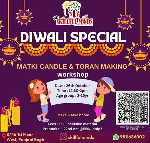 Skillful minds-Diwali Special (Matki Candle & Toran Making Workshop)