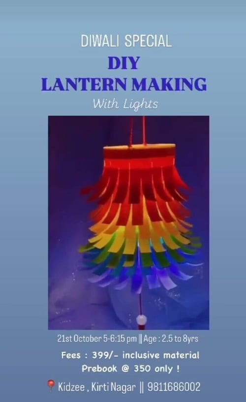 Skillful minds-DIY Lantern making with lights (Diwali Special)