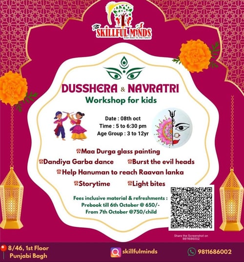 Skillful minds-Dussehra & Navratri workshop for kids