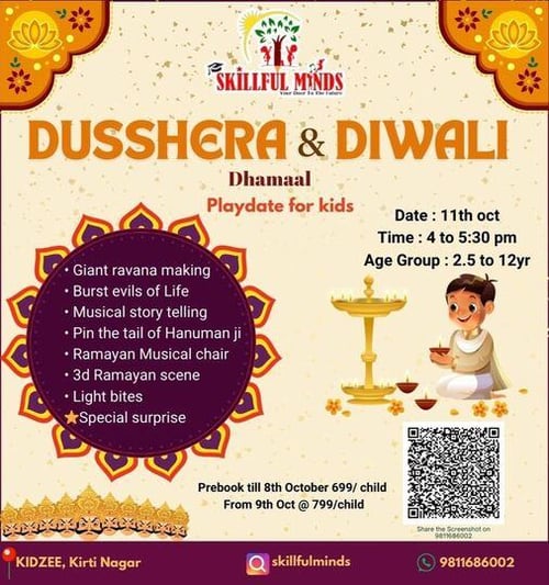 Skillful minds-Dusshera & Diwali Dhamaal playdate for kids
