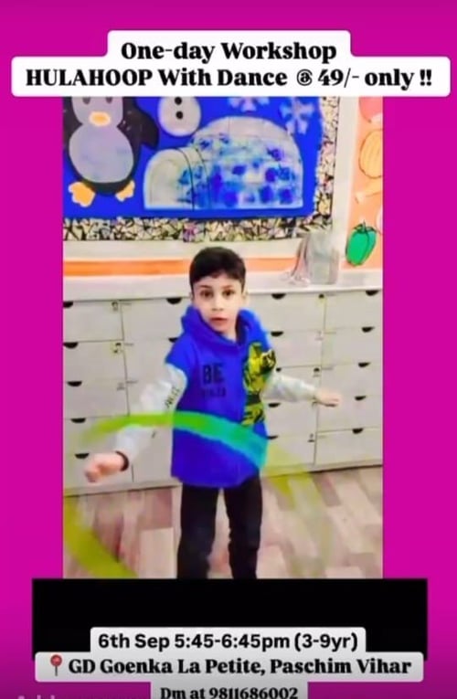 Skillful minds- Hulahoop with dance one day workshop