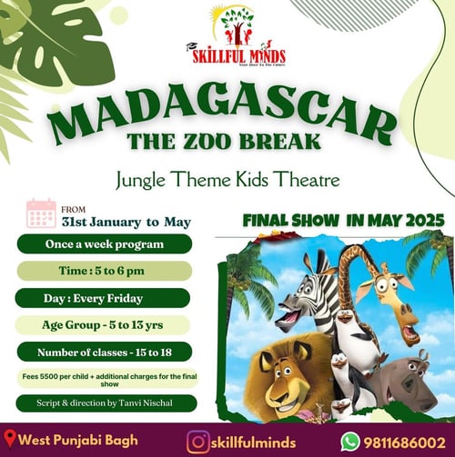 Skillful minds-Madagascar The Zoo Break A wild jungle Theatre adventure for kids