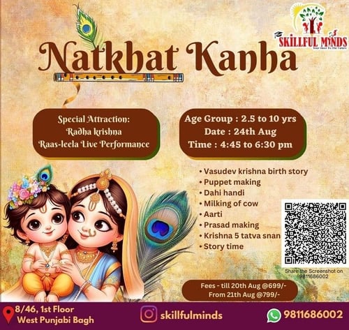 Skillful minds-Natkhat Kanha Janamashtami workshop for kids