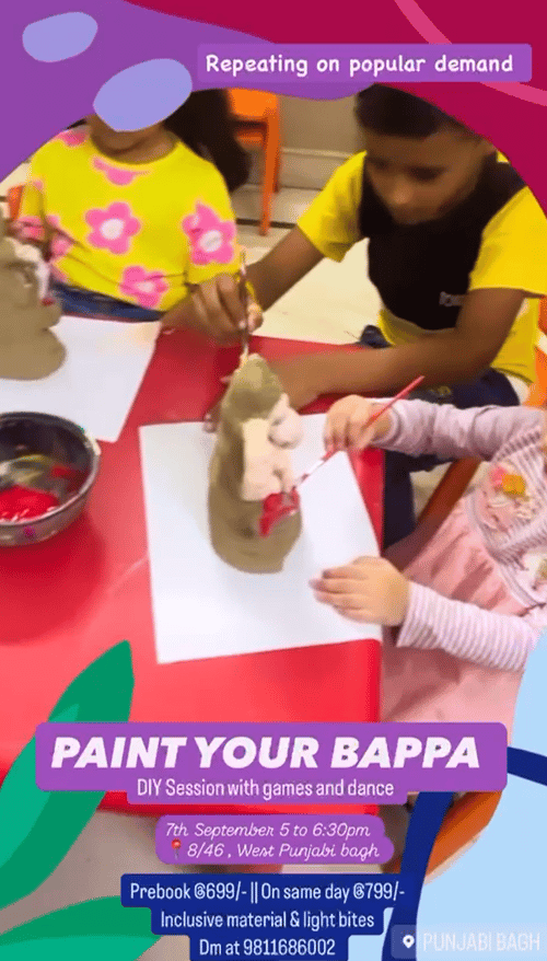 Skillful minds-Paint Your bappa kids workshop