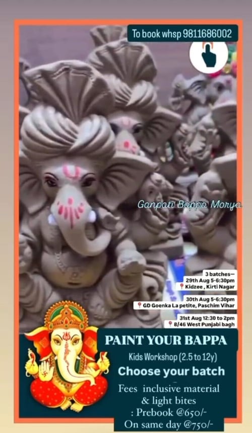 Skillful minds-Paint Your bappa kids workshop