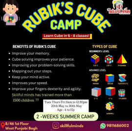 Skillful minds-Rubik's Cube Camp 2025