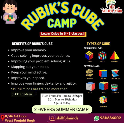 Skillful minds-Rubik's Cube Camp 2025