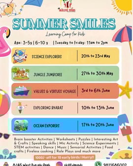 Skillful minds-Summer Smiles Learning Camp for kids 2025