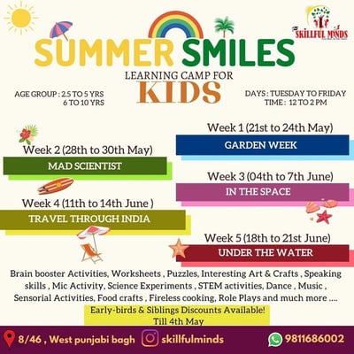 Skillful minds-Summer Smiles Learning Camp for kids