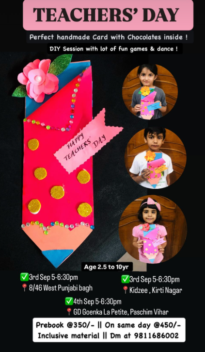 Skillful minds-Teachers day workshop for kids