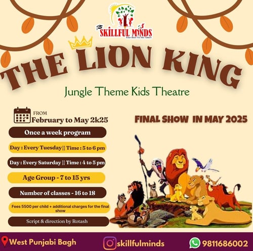 Skillful minds-The Lion King Jungle Theme Kids Theatre
