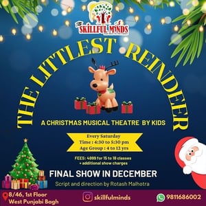 Skillful minds-The Littlest Reindeer a christmas musical theatre by kids