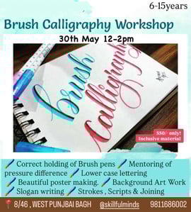 Skillful minds: Brush Calligraphy Workshop