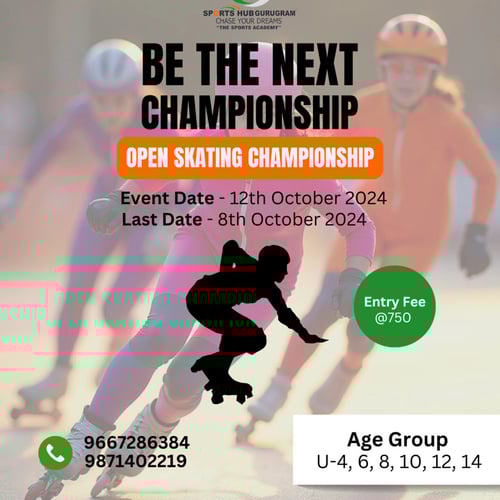 Sport's Hub Gurugram-Open Skating Championship for kids