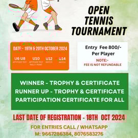 Sport's Hub Gurugram-Open Tennis Tournament