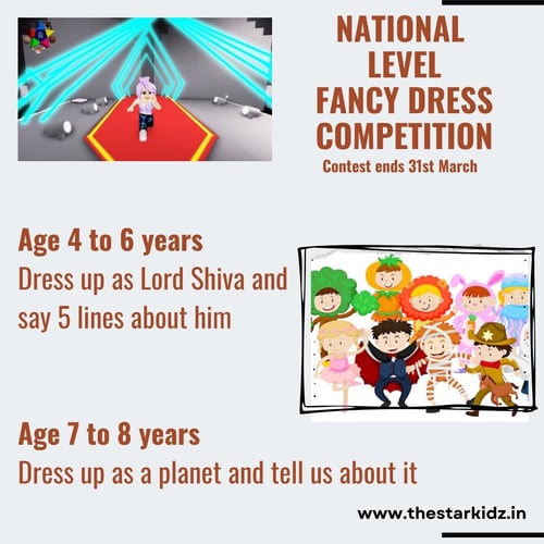 The Star Kidz: NATIONAL LEVEL FANCY DRESS COMPETITION(31st March)