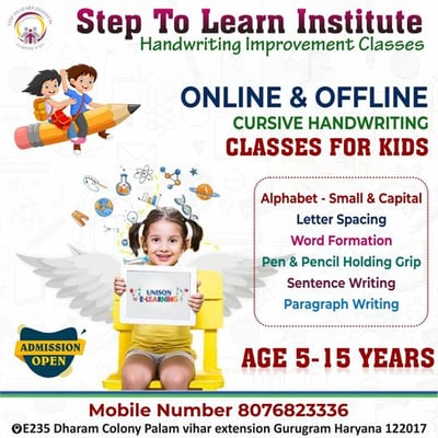 Step To Learn Institute-Handwriting Improvement Classes