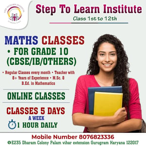 Step To Learn Institute-Maths Classes