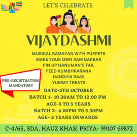 Stepup Learning Priya-Vijaydashmi celebration workshop for kids