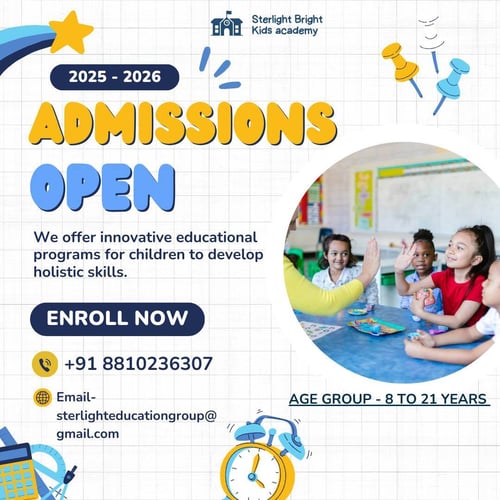 Sterlight Bright Kids Academy-Admissions Open 2025-2026