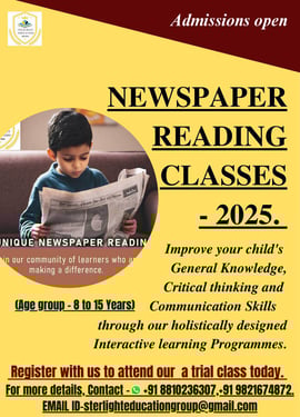Sterlight Bright Kids Academy-Newspaper Reading Classes 2025