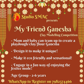 Studio SMAC-My friend ganesha clay modelling competition for kids