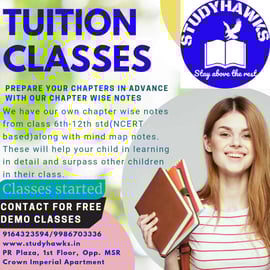 Study hawks-Tuition Classes for 6th to 12th class