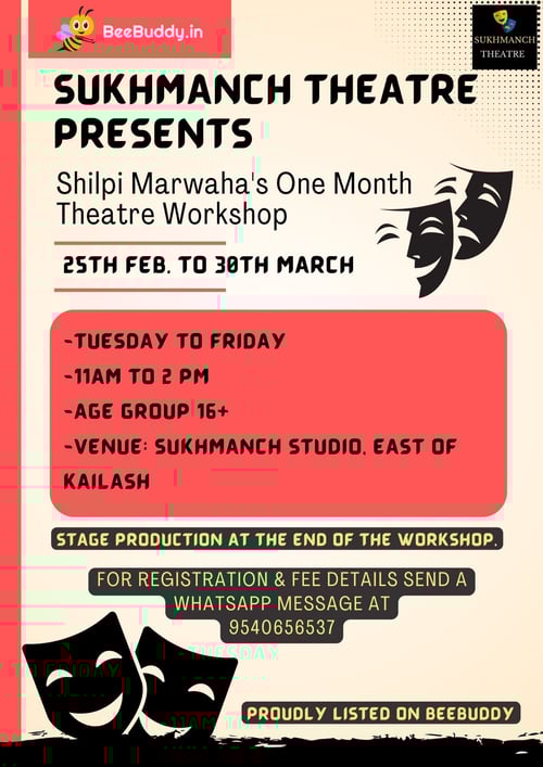 Sukhmanch Theatre-Shilpi Marwaha's One Month Theatre Workshop